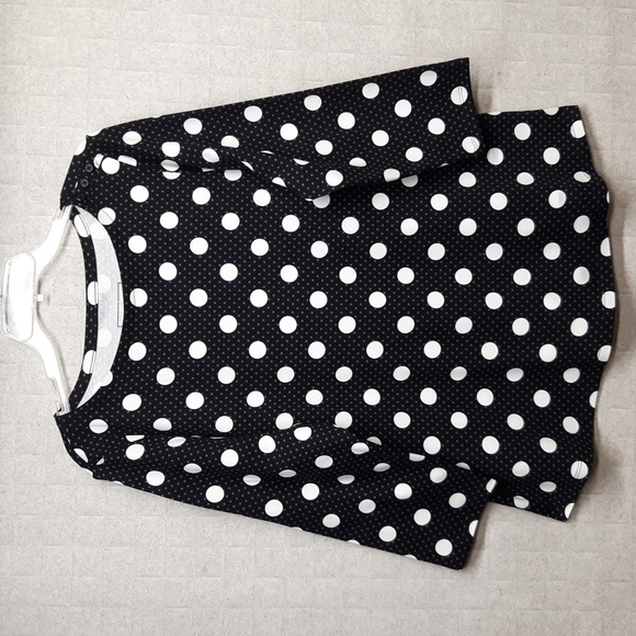 Charter Club Supima Cotton Polka Dot Top - NWT - Picture 1 of 9